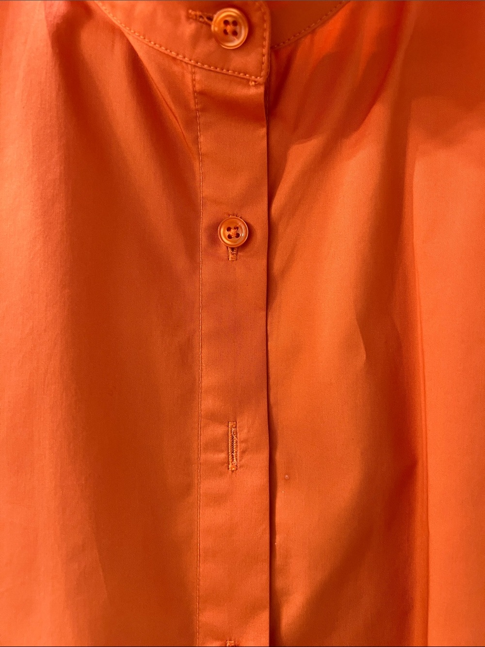 Orange Ruffle Collar Blouse - Picture 3 of 4